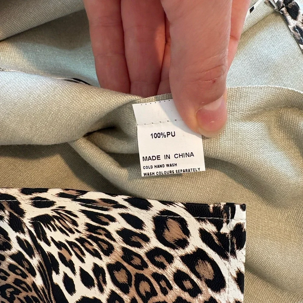 PRINCESS POLLY Samira Leopard Mini Skirt Cheetah Print‎ Vintage Y2K Indie
